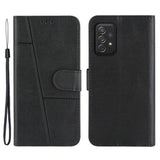 Samsung Galaxy A72 (4G / 5G) Leather Flip Case w. Stand & Card Holder - Black