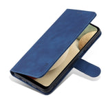 EIDERWOOD Samsung Galaxy A12 Faux Leather Flip Case with Cardholder & Stand Function - Blue