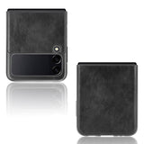 Samsung Galaxy Z Flip3 (5G) Simple Case w. Leather Backing - Black