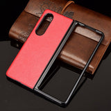 Samsung Galaxy Z Fold3 (5G) Simple Case w. Leather Backing - Red