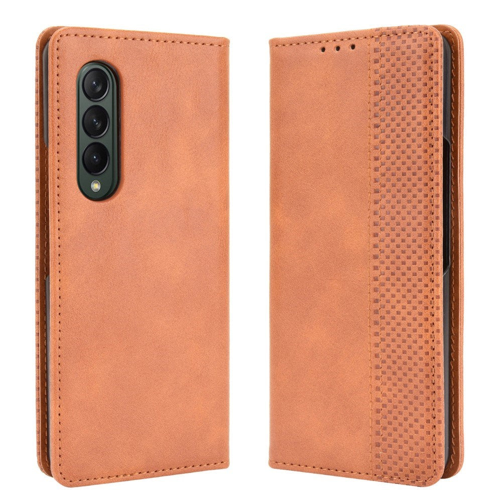 EIDERWOOD Samsung Galaxy Z Fold3 (5G) Faux Leather Flip Case - Brown