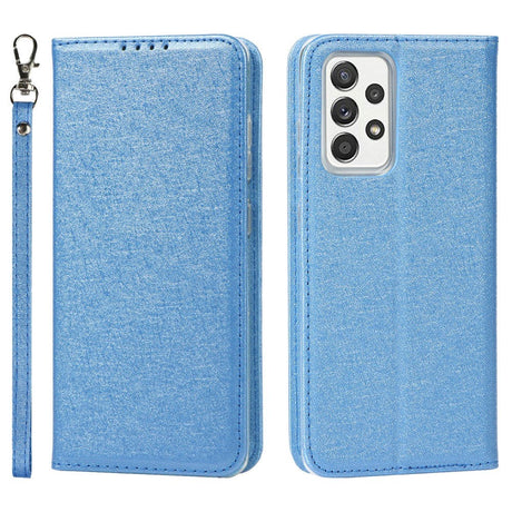 Samsung Galaxy A52 (4G / 5G) / A52s (5G) Leather Case - Silk Texture w. Wallet - Blue