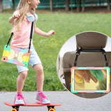 Samsung Galaxy Tab A7 Lite Kids Case - Butterfly Kickstand Case - Rainbow V2