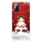 Samsung Galaxy A03s Flexible Plastic Christmas Case - Merry Christmas - Christmas Tree & Snowflake