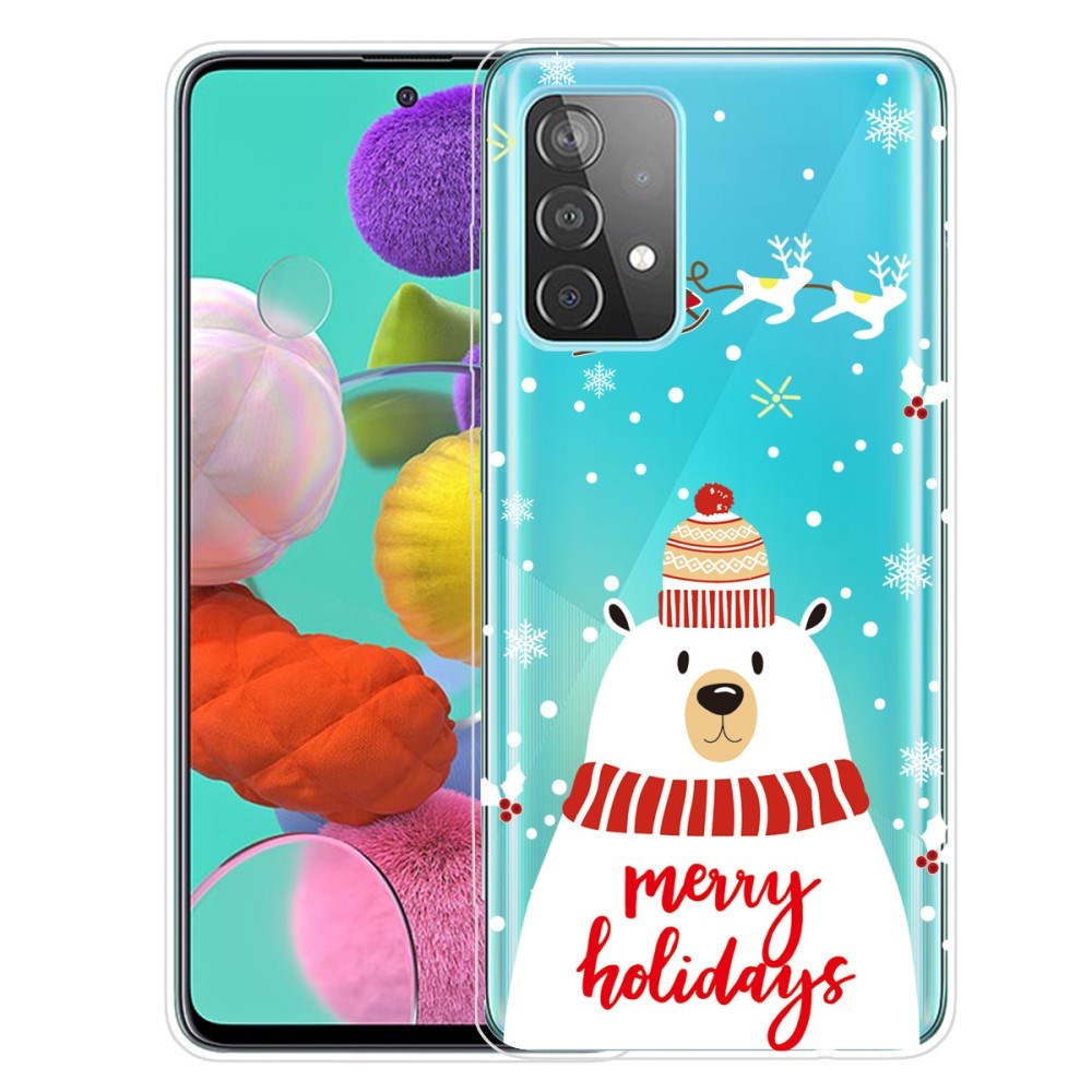 Samsung Galaxy A72 5G / 4G Flexible Plastic Christmas Case - Merry Christmas - Polar Bear