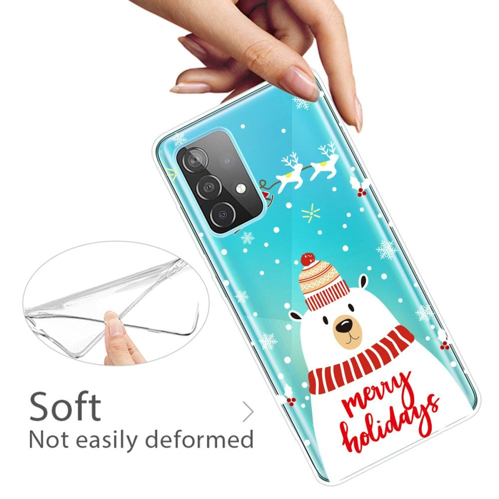 Samsung Galaxy A72 5G / 4G Flexible Plastic Christmas Case - Merry Christmas - Polar Bear