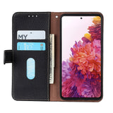 Samsung Galaxy A03s KHAZNEH Leather Wallet Case - Black