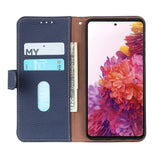 Samsung Galaxy A03s KHAZNEH Leather Wallet Case - Blue