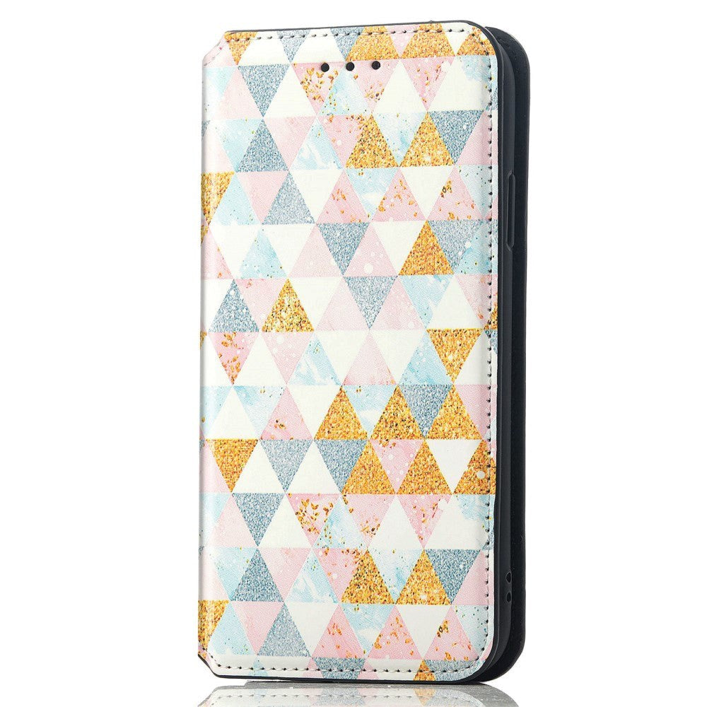 Samsung Galaxy A32 (4G) Caseneo Leather Wallet Case & Colorful Print - Rhombus