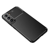 Samsung Galaxy S22 Carbon Fiber Flexible Plastic Case - Black