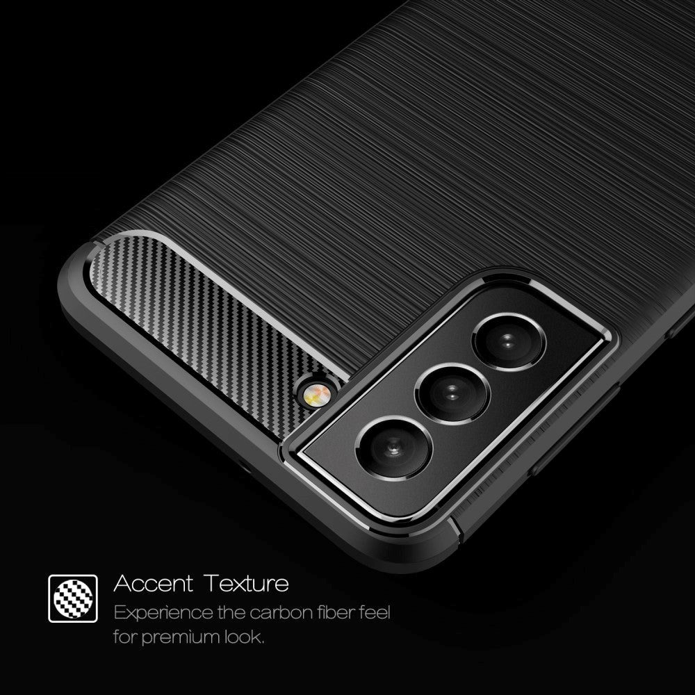 Samsung Galaxy S22+ (Plus) Brushed Carbon Case - Black