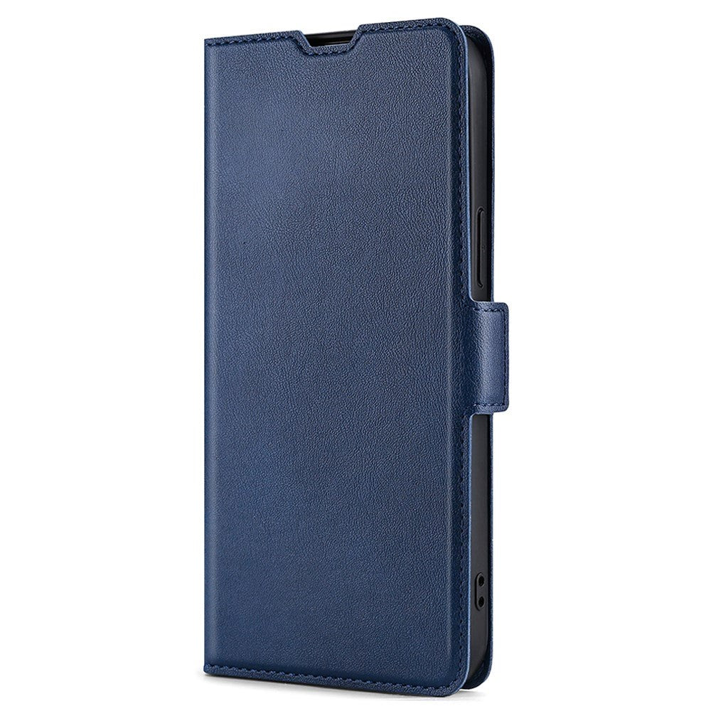 Samsung Galaxy S22 Thin Leather Wallet Case - Blue