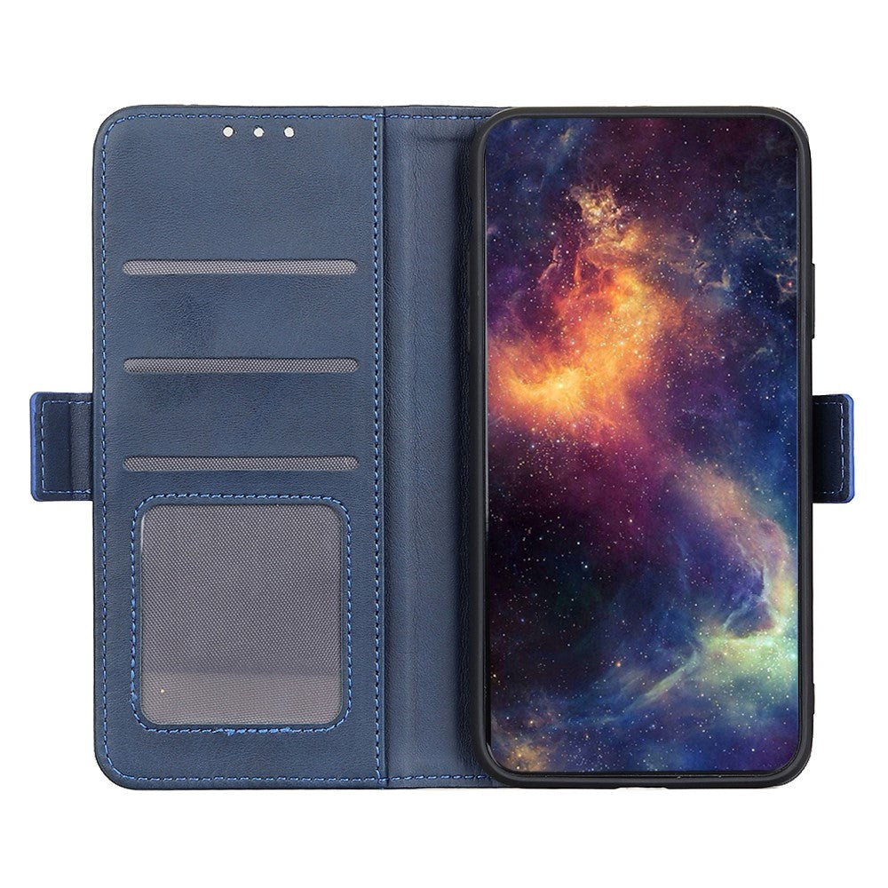 Samsung Galaxy S22 Soft Leather Wallet Case - Blue