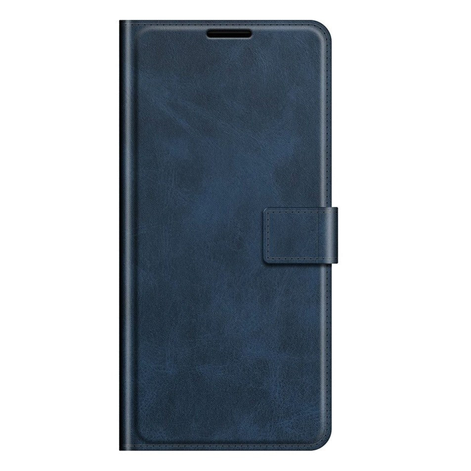 Samsung Galaxy S22+ (Plus) Shiny Leather Wallet Case - Blue