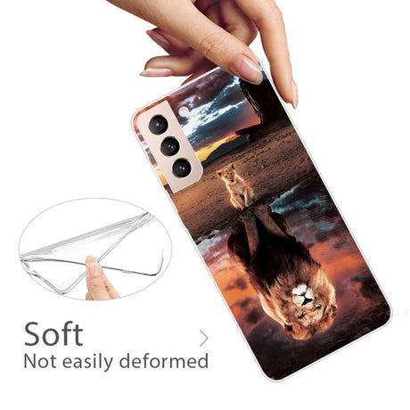 Samsung Galaxy S22 Flexible Plastic Case - Reflective Lion