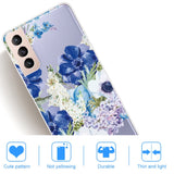 Samsung Galaxy S22 Flexible Plastic Case - Purple Flowers