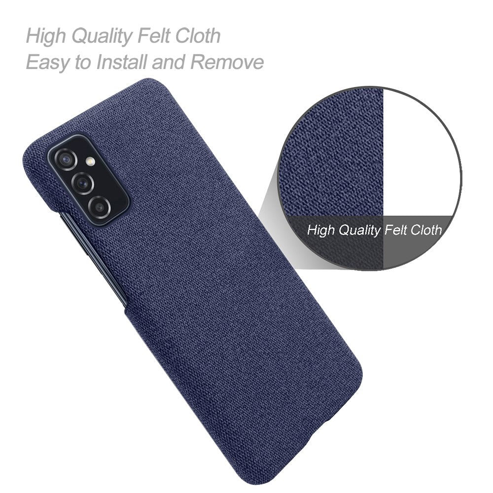 Samsung Galaxy M52 (5G) Ultra KSQ Fabric Plastic Case - Blue