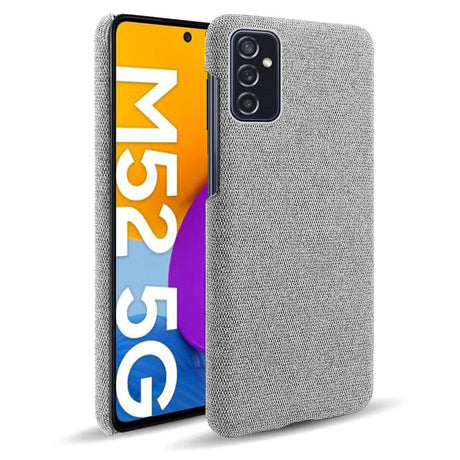 Samsung Galaxy M52 (5G) Ultra KSQ Fabric Plastic Case - Grey