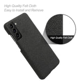 Samsung Galaxy S22 KSQ Fabric Plastic Case - Black