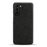 Samsung Galaxy S22 KSQ Fabric Plastic Case - Black