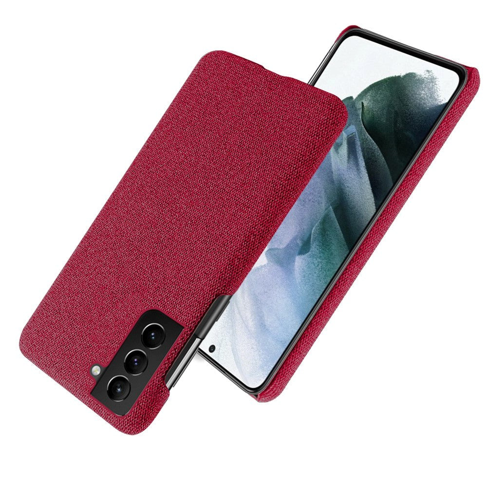 Samsung Galaxy S22 KSQ Fabric Plastic Case - Red