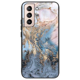 Samsung Galaxy S22 Plastic Case w. Glass Back - Marble