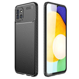 Samsung Galaxy A03 Carbon Fiber Flexible Plastic Case - Black