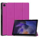 Samsung Galaxy Tab A8 10.5" Tri-Fold Leather Case - Purple