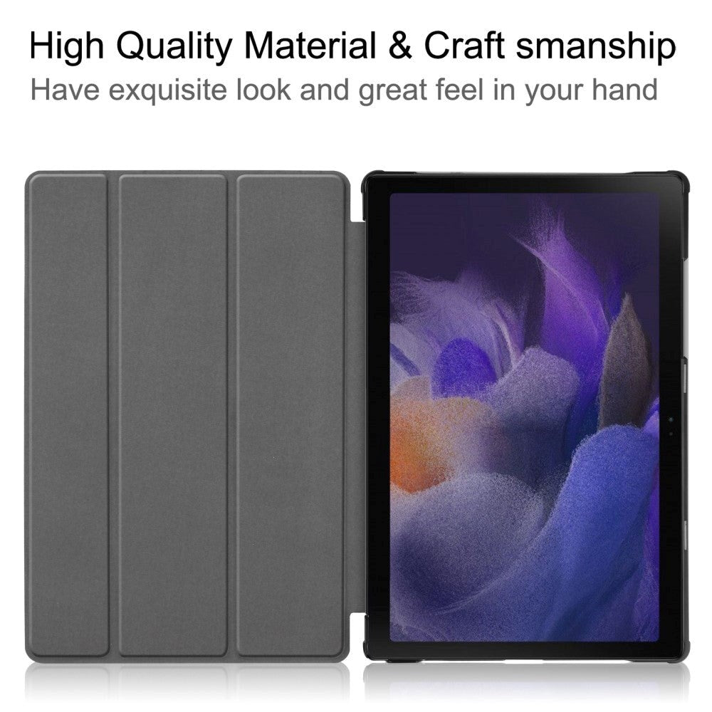 Samsung Galaxy Tab A8 10.5" Tri-Fold Leather Case - Purple