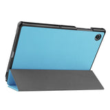 Samsung Galaxy Tab A8 10.5" Tri-Fold Leather Case - Light Blue