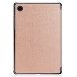 Samsung Galaxy Tab A8 10.5" Tri-Fold Leather Case - Rose Gold