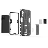 Samsung Galaxy M52 (5G) Tough Case w. Kickstand - Silver