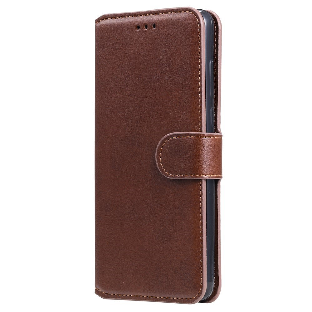 EIDERWOOD Samsung Galaxy S22+ (Plus) Faux Leather Flip Case with Cardholder & Stand Function - Brown