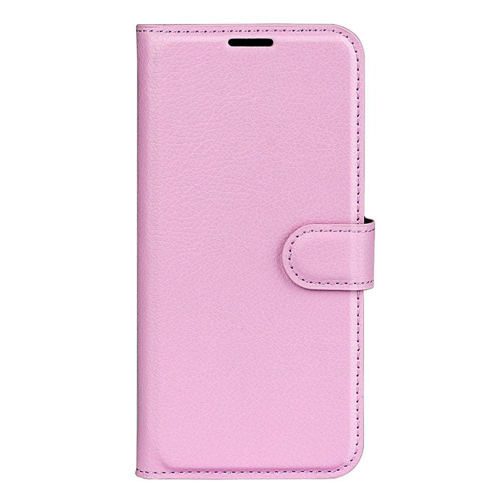 Samsung Galaxy A03 Litchi Leather Wallet Case - Light Pink