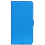 Samsung Galaxy A13 (4G) Litchi Leather Wallet Case - Blue