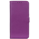 Samsung Galaxy A13 (4G) Litchi Leather Wallet Case - Purple