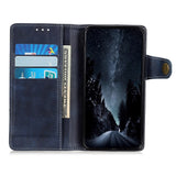 Samsung Galaxy A04s / A13 (5G) Leather Wallet Case & S-shaped Texture - Blue