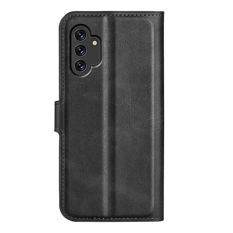 EIDERWOOD Samsung Galaxy A13 (4G) Faux Leather Flip Case - Black