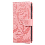 Samsung Galaxy A53 (5G) Leather Wallet Case - Tiger Print - Pink