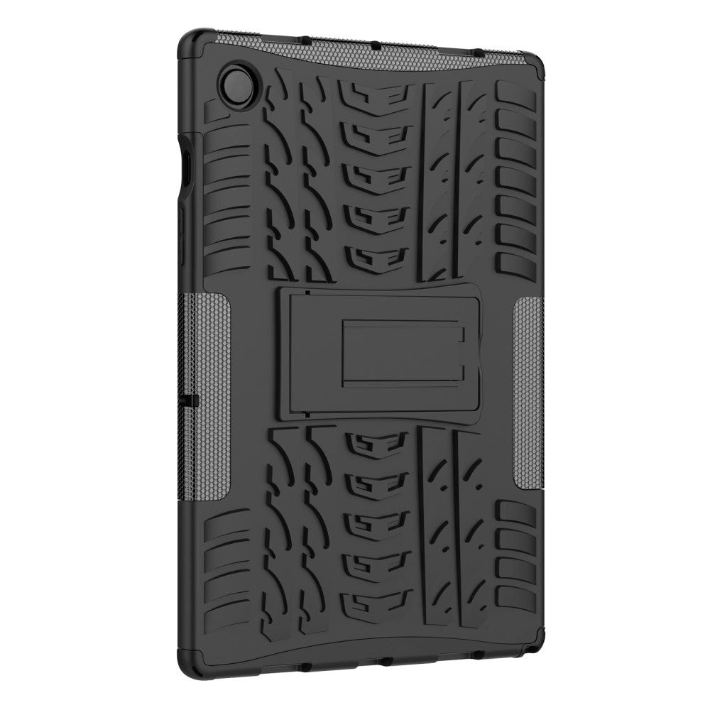 Samsung Galaxy Tab A8 10.5" (2021) Tough Case w. Tyre Design & Stand Function - Black