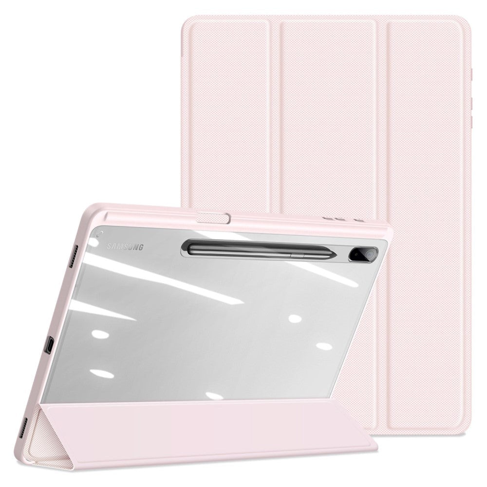 Samsung Galaxy Tab S8 Plus / S7 Plus 12.4" Shockproof Case w. Penholder - DUX DUCIS TOBY Series - Pink