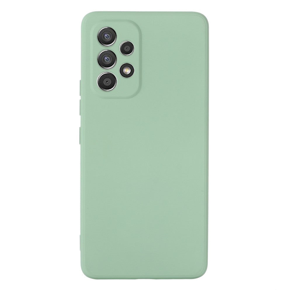 Samsung Galaxy A33 (5G) Liquid Silicone Case w. Strap - Green