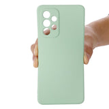 Samsung Galaxy A33 (5G) Liquid Silicone Case w. Strap - Green