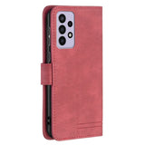 Samsung Galaxy A73 (5G) Binfen Soft Leather Wallet Case - Exterior Magnet Flap - Red