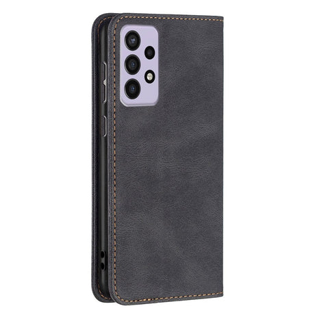 Samsung Galaxy A73 (5G) Binfen Soft Leather Wallet Case - Integrated Magnet - Brown