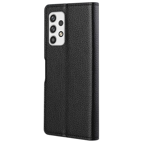 EIDERWOOD Samsung Galaxy A23 / A23 (5G) Faux Leather Flip Case with Stand & Wallet - Black