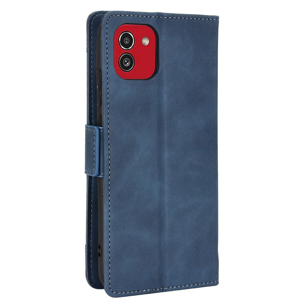 Samsung Galaxy A03 Soft leather Wallet Case - Blue