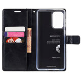 Samsung Galaxy A73 (5G) GOOSPERY Blue Moon Leather Wallet Case - Black