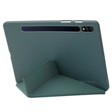 Samsung Galaxy Tab S8 Plus / S7 Plus 12.4" Leather Origami Case - Green