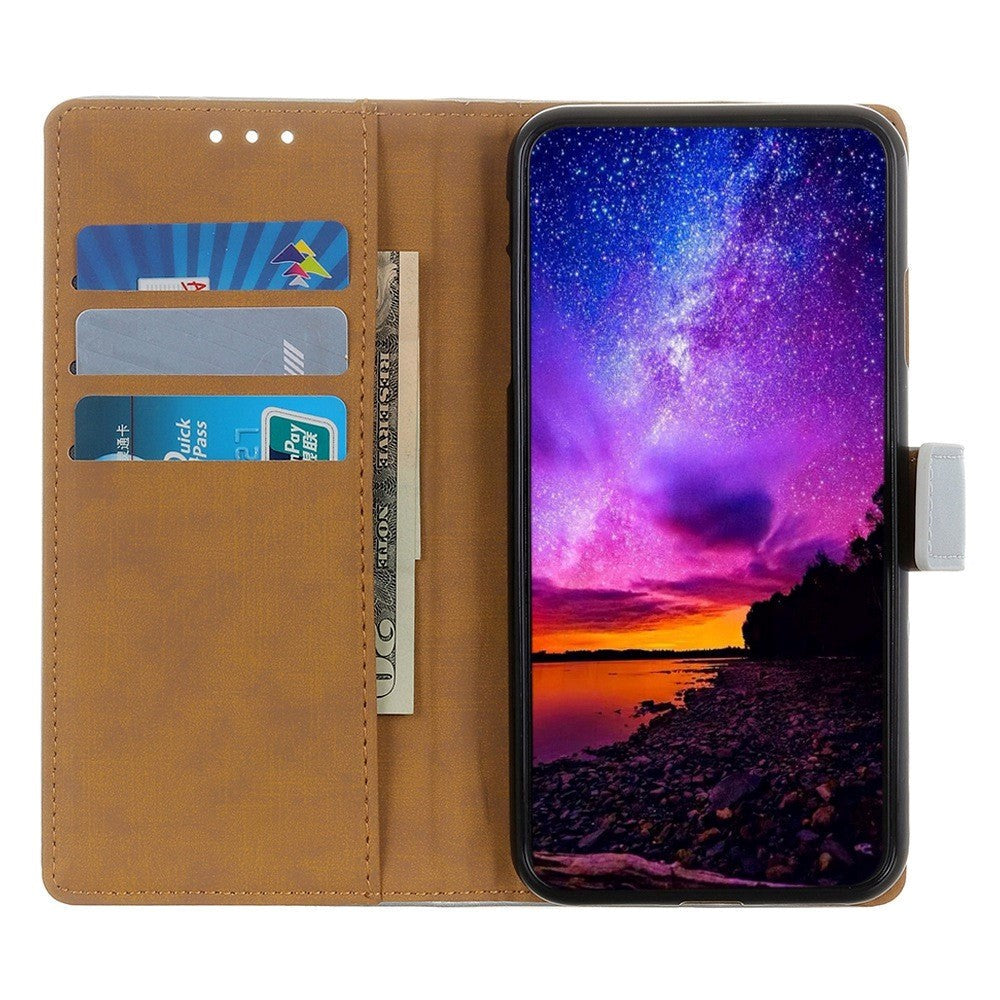 Samsung Galaxy M33 Leather Wallet Case & Kickstand - Blue